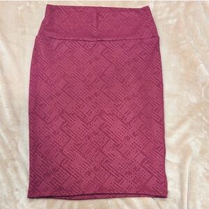 LulaRoe | XS Burgundy Pencil Skirt